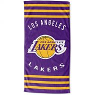 The Northwest Company NBA Los Angeles Lakers Striped Beach Towel, 30 x 60-inches
