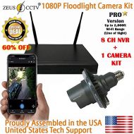 Zeus CCTV Zeus Pro Series WiFi Floodlight Home Security Camera Kit (ZCPRO-0801)