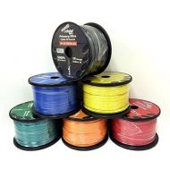 5 Rolls of 16 Gauge - 500 each Audiopipe Car Audio Home Primary Remote Wire