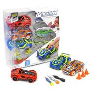 Modarri Delux 3 Pack Build Your Car Kit Toy Set (S1,X1,T1) - Ultimate Toy Car: Make Your Own Car Toy - For Thousands of Designs - Real Steering and Suspension - Educational Take Ap