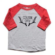 Heads up shirt designs Cousin Crew Shirts Boy or Girl - Christmas Raglan t Shirts Kids - Family Reunion Tees Deer Antlers