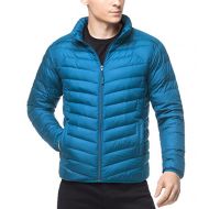 LAPASA Mens Water-Repellant Down Jacket (550 Feathers), Zipper + Interior Pockets, Light Weight, Compactable, Slim-Fit M32