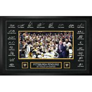Frameworth Pittsburgh Penguins - Etched Signatures 2017 Stanley Cup Frame