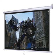 Giantex 120 4:3 Manual Pull Down Auto-lock Projector Projection Screen 96x72 White