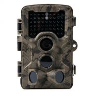 CRENOVA Trail Camera Hunting Camera 12MP 1080P Scouting Camera with Low Glow Black Infrared LEDs, Color View, 80ft Detection Range and 125°Detection Angle