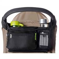 Ethan & Emma BEST STROLLER ORGANIZER for Smart Moms, Premium Deep Cup Holders, Extra-Large Storage Space for iPhones, Wallets, Diapers, Books, Toys, iPads, The Perfect Baby Shower Gift!