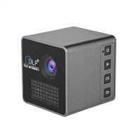 Docooler Cube DLP Projector Ultra mini 1080P HD Beamer Throw 70-inch Screen 64G TF Card Support 1000mAh Rechargeable 3.5mm Audio port for Home Outdoor Use