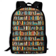 S-charm Adult Backpacks Bookshelf School Bag Travel Daypack Shoulder Bag