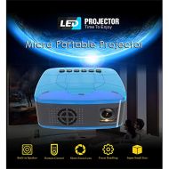 BeesClover BEESCLOVER Pocket Mini LED Projector Video Game Projector Beamer Home Theater Projector UK Plug