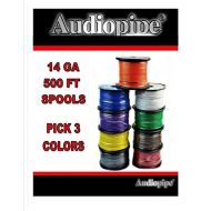 3 Rolls 14 GA 500 Feet Audiopipe Car Audio Home Primary Remote Wire Home LED