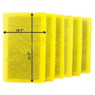 RAYAIR SUPPLY 20x25 MicroPower Guard Air Cleaner Replacement Filter Pads (6 Pack) Yellow