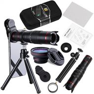 Camera Lens,BECEMURU 22X Telephoto Zoom Camera Lens Kit Double Regulation HD Scale Distance FOV Phone Lens Attachment with Tripod for iPhone X/8/7/7 Plus/6s/6/5,Samsung Galaxy Smar