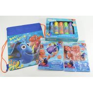 Disney Pixar Finding Dory Bag and Outdoor Fun Pool Package Deal (Chalk, Beach Ball, Bag, Floaties)