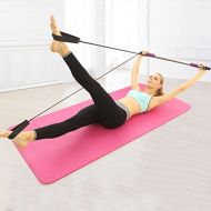 Xiaoying Stainless Steel Pilates GYM Stick,Yoga Slim Fitness Equipment With Rubber Resistant Band
