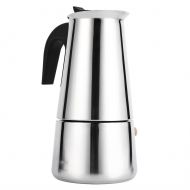 Fdit Coffee Pot, 100ml/200ml/300ml/450ml Stainless Steel Stove Top Latte Mocha Pot Espresso Coffee Maker Percolator(300ml)