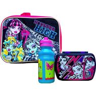 Monster High Children’s Lunch Box with Monster High Sandwich Container and Reusable Pull-top Water Bottle Back to School Lunch Gift Set