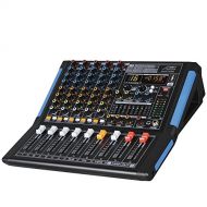 Audio 2000S Audio 2000s AMX7332UBT 6-Channel Audio Mixer with USB, Bluetooth and DSP Sound Effects
