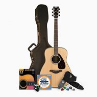 Yamaha FG830 Solid Top Folk Acoustic Guitar - Natural with Hard Case and Accessories Bundle