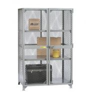 Little Giant SL2-3672 Metal Welded Storage Locker with 2 Center Shelves, 72 Width x 78 Height x 36 Depth