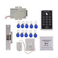 Baosity Door Access Control Kit 125KHz Single Door Proximity RFID Card Access Control System with 10 pcs ID Key Fobs
