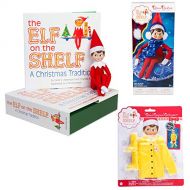 The Elf on the Shelf Elf on The Shelf Boy and Bonus Outfits: Scout Elf Boy, Snow Tube Set, and Elf Raincoat
