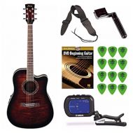 Ibanez PF28ECE Dreadnought Cutaway Acoustic-Electric Guitar + Free DVD, Pics, Strap, Winder, Tuner