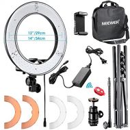 Neewer RL-12 LED Ring Light 14 outer/12 on Center with Light Stand, Soft Tube, Filter, Carrying Bag for Makeup, YouTube, Camera/Phone Video Shooting