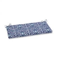 Pillow Perfect Outdoor | Indoor New Damask Marine Bench Cushion