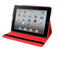 Natico iPad Pro 360 Case, Faux, Red (60-IPRO-360-RD)