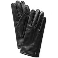 Michael Kors Mens Mens 3 Points Tech Deerskin Leather Gloves Black X-large