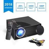 Portable Video Projector, Digyssal 2018 Upgraded Multimedia Home Theater Video Projector...