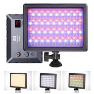 NanGuang RGB66 Adjustable Bicolor Tuneable RGB Dimmable Hard and Soft Light ACBattery Powered LED Panel
