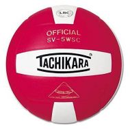 Tachikara Composite SV-5WSC Volleyball in Red and White