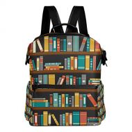 XiangHeFu Backpack Rucksack Travel Daypack Library Book Shelf Student School Book Bag Casual Travel Waterproof