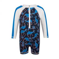Snapper Rock Baby Boy One Piece UPF50+ Swim Sunsuit Long Sleeve