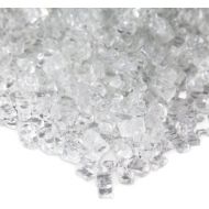 Real Flame Fire Glass Filler, Ice Clear Glass