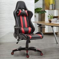 WATERJOY Office Desk Chair, Gaming Recliner Racing Chair High-Back Chair Adjustable Ergonomic Executive Swivel PU Leather Office Task Computer Chair with Headrest and Lumbar Suppor