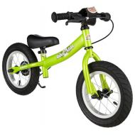 BIKESTAR Original Safety Lightweight Kids First Balance Running Bike with Brakes and with air Tires for Age 3 Year Old Boys and Girls | 12 Inch Sport Edition