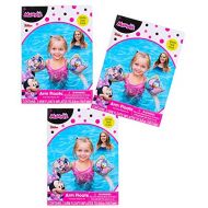[3-Pack] Disney Jr Minnie Mouse Swimming Pool Inflatable Arm Floats Floaties