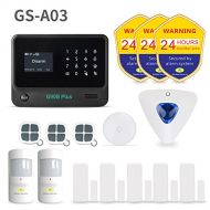 Golden Security Wireless Home & Besiness Alarm System ,DIY Home Protecting for Alarm Security System Compatible with Amazon Alexa (GS-A03).