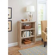 Better Homes & Gardens Supernon Better Homes and Gardens Crossmill Collection Sturdy Construction 3-Shelf Bookcase in Weathered Finish