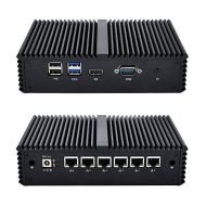 Qotom 6 LAN Mini PC Q550G6 Core i5-6200U Processor Dual core 2.3 GHz 8GB RAM 32GB SSD Preload pfsense Home Office Firewall Router