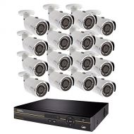 Q-See QC9616-16DX-2 | Surveillance System with 16 Channel HD Analog DVR with 2TB Hard Drive | Includes 16 4MP Security Cameras | Compatible with 4K TV | Weather Resistant | Night V