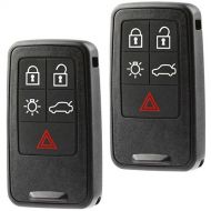 USARemote Car Key Fob Keyless Entry Smart Remote fits Volvo S60 S80 V60 V70 XC60 XC70 (KR55WK49264), Set of 2