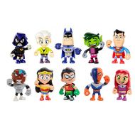 Teen Titans Go to The Movies 10 Pack of Mini Swappable Action Figures Cyborg, Wonder Woman, Robin, Slade, Starfire, Beast Boy, Batman, Superman, Raven, Jade Wilson Mix and Match Pa