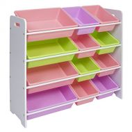 Caraya Kids Storage Box Playroom Bedroom Shelf Drawer Toy Bin Pastel