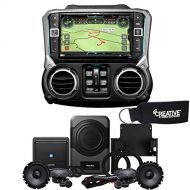 Alpine X209-WRA-OR 9-Inch Off-Road Restyle Unit & PSS-21WRA Sound Upgrade for Jeep Wrangler Unlimited 2015-2018