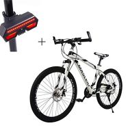 Huoduoduo Bike, Mountain Bike, 26 Inch Disc Brake High-Carbon Steel Off-Road Vehicle,Suitable for Outdoor Travel Mountaineering, Bicycle Turn Signal