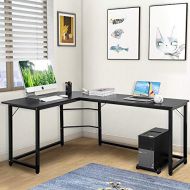 Prountet L-Shaped Desk Corner Computer Gaming Laptop Table Workstation Home Office Desk