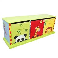 Fantasy Fields - Sunny Safari Animals Thematic 3 Drawer Cubby | Imagination Inspiring Hand Crafted & Hand Painted Details Non-Toxic, Lead Free Water-based Paint